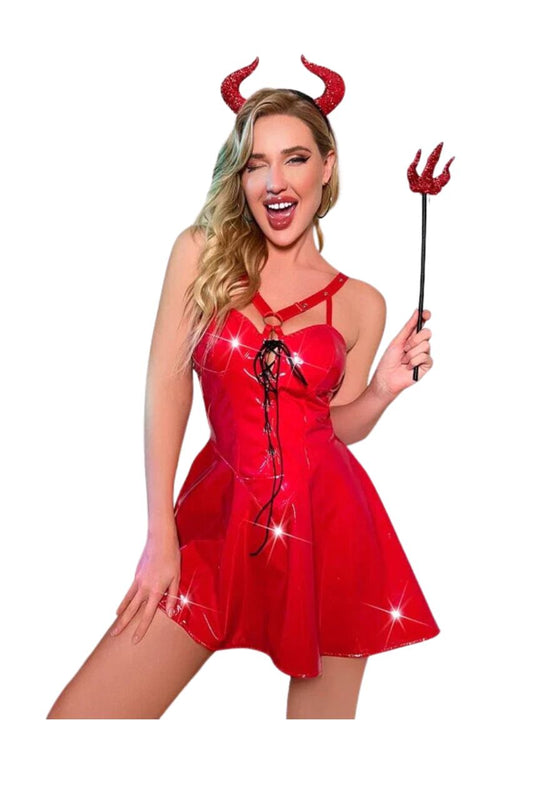 3 Pack Patent Grommet Lace Up Costume Dress & Hair Hoop