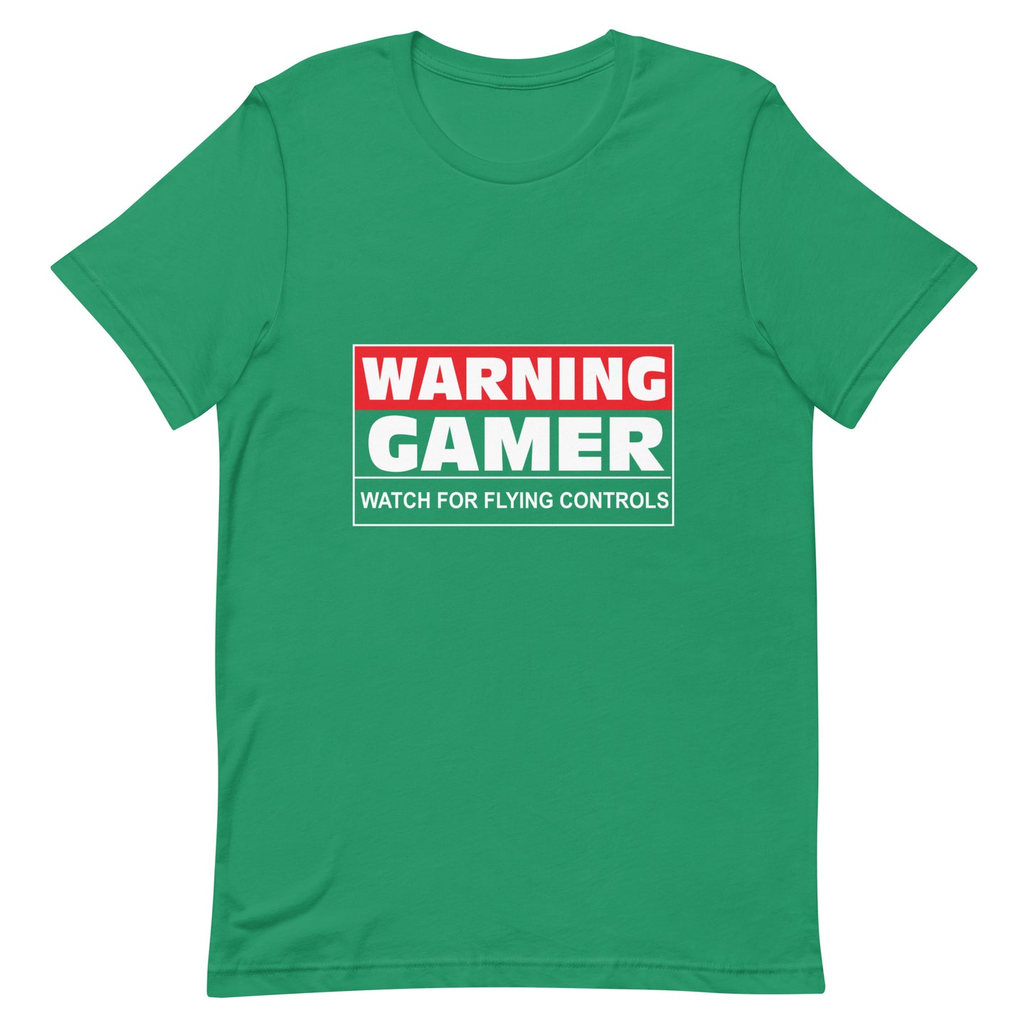 Warning Gamer Watch For Flying Controls Funny Gamer Unisex T-Shirt