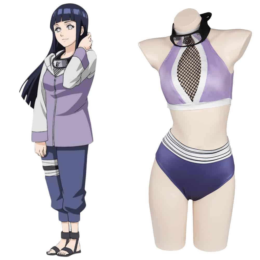 Naruto Hinata Hyuga Original Designer Sexy Swimsuit Cosplay Costume