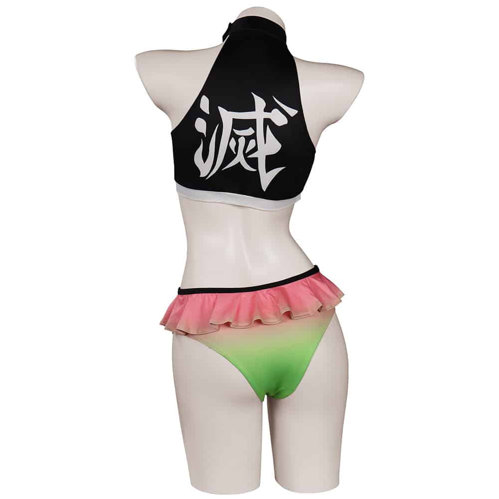 Demon Slayer Kanroji Mitsuri Original Designer Sexy Swimsuit Cosplay Costume